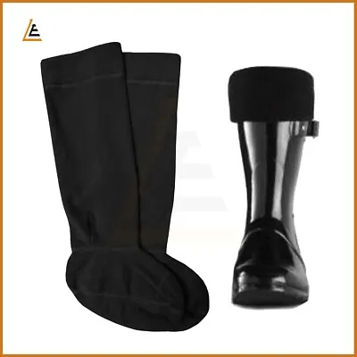 Mens Womens Fleece Wellie Socks Ladies Wellington Boot Thermal Liners Warm • £6.25