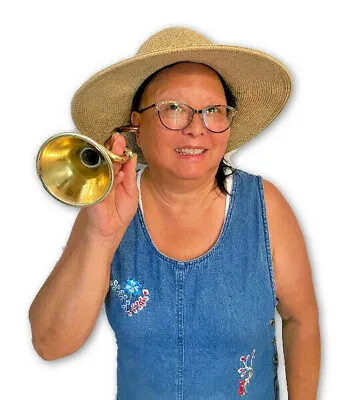 Giant Ear Trumpet GAG For The Over The Hill Gang. All Brass Metal Construction.  • £29.14