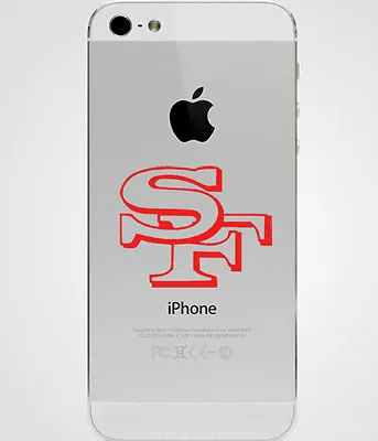 2x SF San Francisco 49ers Logo IPhone Laptop Bumper Car Vinyl Decals Stickers  • $2.99