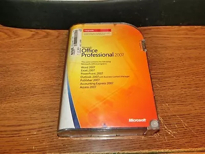 Microsoft Office Professional 2007 Upgrade W/ Booklet Product Key Genuine • $17.95