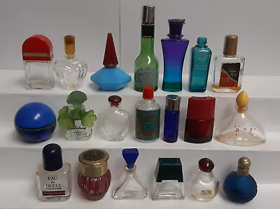 Craft Lot Of 20 Mini Empty Vintage Perfume Miniature Sample Bottles Gres Versace • $19.95