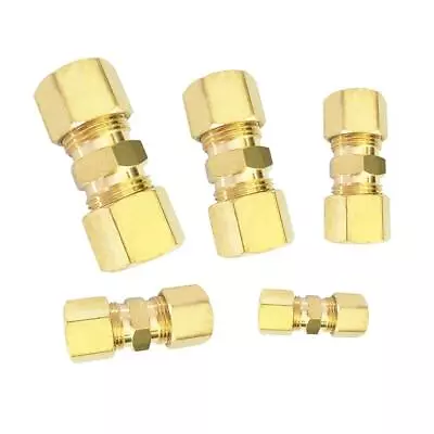 Brass Compression Tube Fitting Union Assortment Kits 1/8 3/16 1/4 5/16 3/8 OD • $21.68