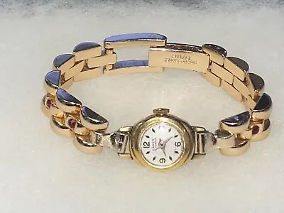 Vintage Swiss Made Lanco 15 Jewels Mechanical 6  Rivo Bracelet Watch WORKS • $29.99