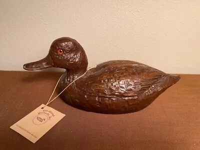 BEAUTIFUL Vintage Wooden  CAS-CARVED PRODUCTS INC.  DUCK • $30