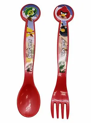 £6.99 • Buy Angry Birds Red Plastic Spoon And For Utensil Set Official Merchandise 