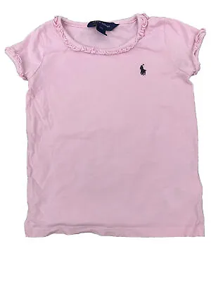 Ralph Lauren- Girls T Shirt- Pink_ Size 4 • $10