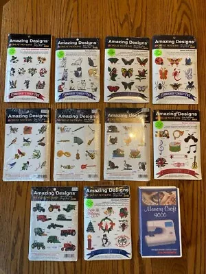 10 Lot Amazing Designs Embroidery Sets  3 1/2  FLOPPY DISK Janome+ • $25