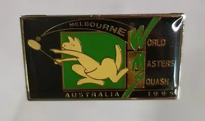 Vintage - Melbourne World Masters Squash Australia 1995 Hat Lapel Pin • $19.95