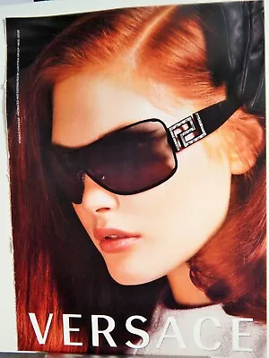 Versace Luxe Eyewear  2007 Vtg Photo Ad Rare Ephemera • $19.66