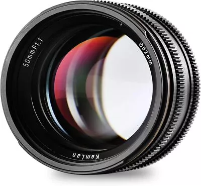 [Open Box] 50 Mm F1.1 APS-C Large Aperture Manual Fixed Focus Lens • $84.50