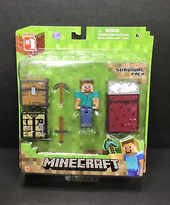 Official Minecraft 2014 Series 1 Overworld Player Survival Pack Playset New • $18.95