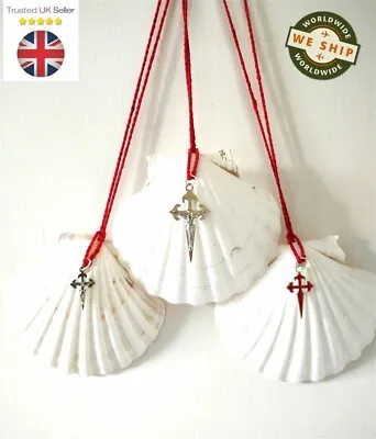 Camino De Santiago Pilgrim Scallop Shells - With Crosses Attached • £6.25