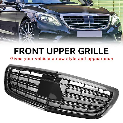 S63 AMG Style Grille Grill For Mercedes Benz W222 S Class W/ACC 2014-2020 Black • $159.69