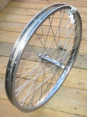 Front Bicycle 20  Wheel 3/8 Axle Chrome Steel 36 Hole New • $43.98