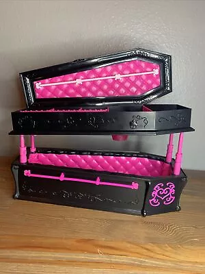 Mattel Monster High Dead Tired Draculaura Coffin Bed Jewelry Box 2010 • $22
