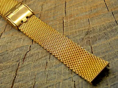 Vintage NOS Unused Watch Band Sliding Clasp Stainless Steel Mesh 12mm Ladies • $25