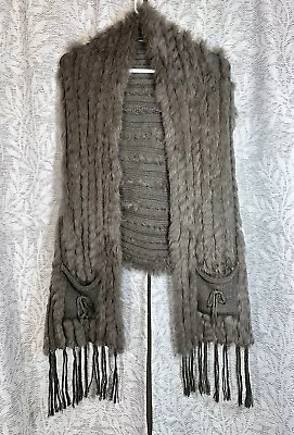 Women’s Cartise Asymmetrical Bohemian Shrug Vest Cardigan Size Medium • $16