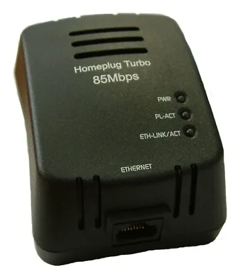 Solwise PL-85PE Homeplug Turbo 85Mbps Ethernet Adapter • £21