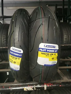 120/70zr17 & 180/55zr17 Michelin Pilot Power  2ct Motorcycle Tyres Matched Pair! • $292.94