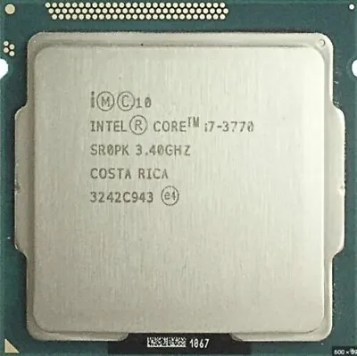 £45.60 • Buy Intel Core I7-3770 3.40GHz 8MB Quad Core Socket LGA1155 CPU Processor SR0PK