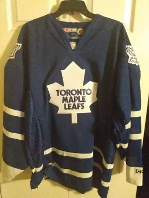 Nwot Vintage Ccm Nhl Toronto Maple Leafs Blue Jersey Size L Nwot • $39.99