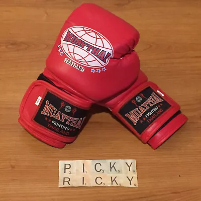 £10.99 • Buy Muay Thai 6oz Boxing Gloves - Red