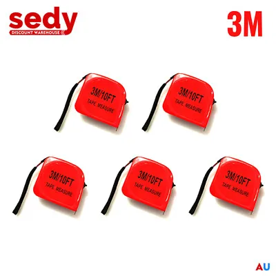 5 PC 3M Measuring Tape Measure Metric + Imperial Ruler Retractable Roller NEW • $14.99