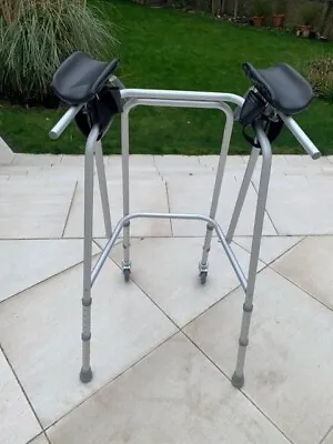 Zimmer Frame With Wheels - Aluminium Construction. Lightweight. Extendable Wheel • £15