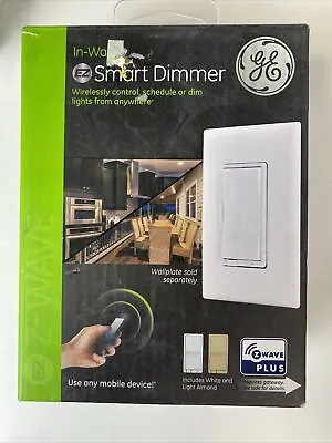 EZ Smart Dimmer Switch By GE ZW3005 Z-wave Plus White And Light Almond • $24.99