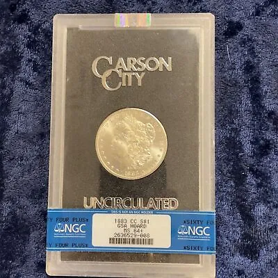 1883-CC Carson City GSA Hoard Morgan Silver Dollar Uncirculated ** NGC MS 64+ ** • $550