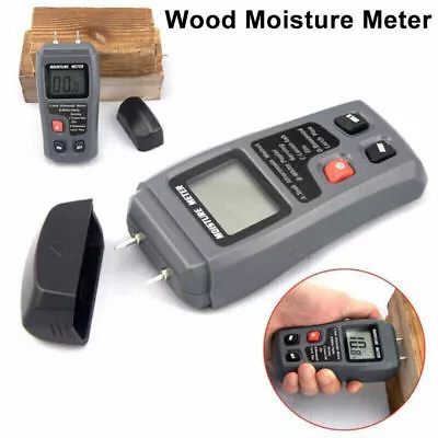 2-Pin Digital Moisture Meter PRO Damp Detector Timber Wood Tester Plaster Sensor • £11.80
