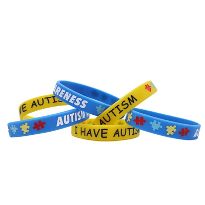 £2.75 • Buy Autism Acceptance Awareness Silicone Bracelet Wristband