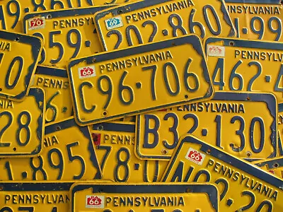 Pennsylvania Shape License Plate PA 1965 1966 1967 1968 1969 1970 -Pick Your Tag • $29.99