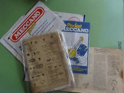 Meccano Instructions Bundle Of Model Plans Various Vintage Items • £9.99