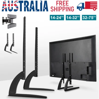 $26.72 • Buy Universal Table Top TV Stand Leg Mount LED LCD Flat TV Screen 14-75  For Sony LG