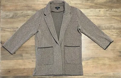 J.Crew Open Front Sweater Blazer Size S Merino Blend Wool Office Work Career Y2K • $38.80