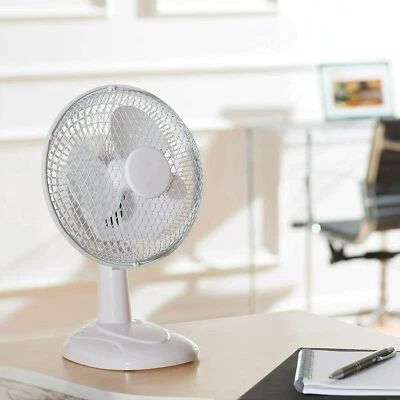 £9.99 • Buy 6  Cooling Desk Fan 2 Speed Cool Home Office Oscillating Pedestal Standing Fan