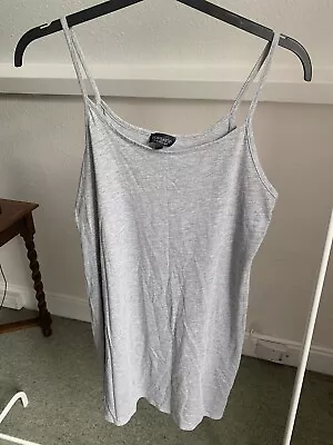 £3 • Buy Topshop Grey Basic Cami Strappy Mini Dress 16