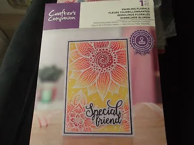 £3.80 • Buy Swirling Florals Clear Stamps From Crafters Companion