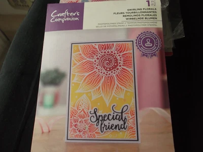 £3.80 • Buy Swirling Florals Clear Stamps From Crafters Companion