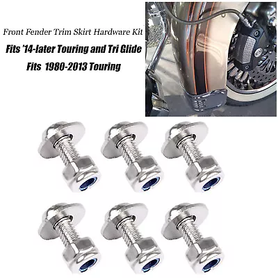 Front Fender Trim Skirt Hardware Kit For Harley Heritage Softail Fat Boy FLSTN • $21.08