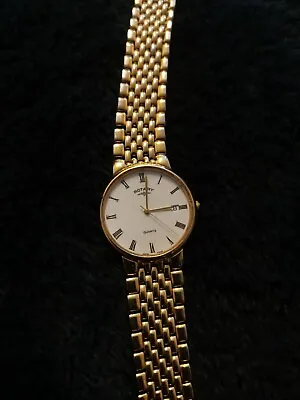 Rotary Watch Mens Used Gold Pleyted. • £100