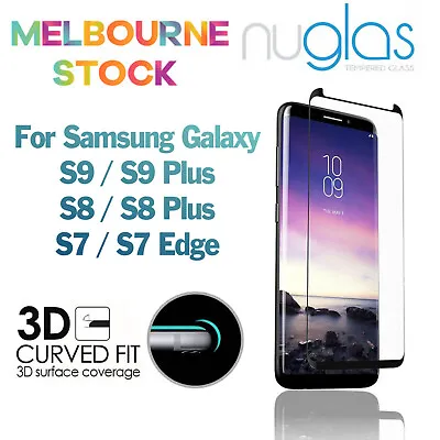 NUGLAS 3D Full Cover Screen Protector For Samsung Galaxy S9 S8 Plus S7 Edge • $9.95