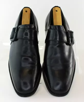 VTG Church's Black Leather Monk Strap Dress Shoes (8 US) • $108.32