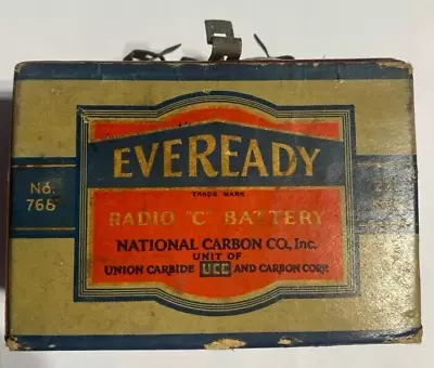 1930's Eveready No. 768 Tube Radio C Battery 22-1/2 Volts Antique • $40
