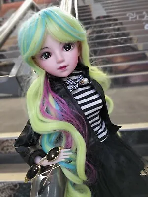 1/3 BJD Doll 60cm Rainbow Hair Steam Punk Girl Movable Mechanical Body  • $69