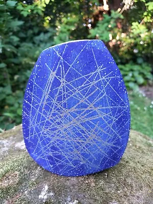 Unusual Studio Pottery Slab Vase • £9.99