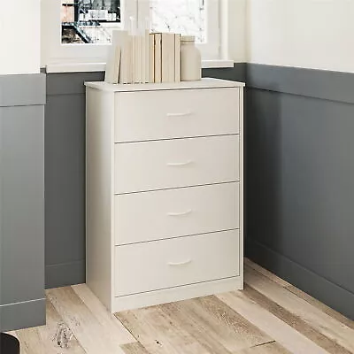 $120.81 • Buy Bedroom Chest Of Drawers Nightstand Storage Cabinet 4 Drawer Dresser Furniture