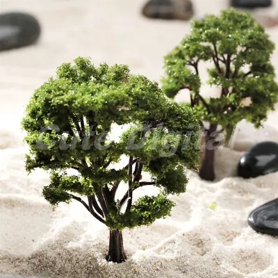 10pcs Model Tree Diorama Wargame Architecture Train Park Garden Scenery Layout • $9.01