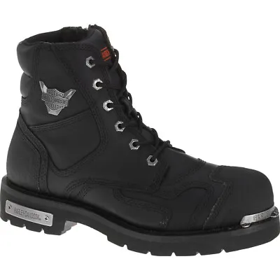 Harley Davidson Stealth Full Grain Leather Boots In Black • $239.95